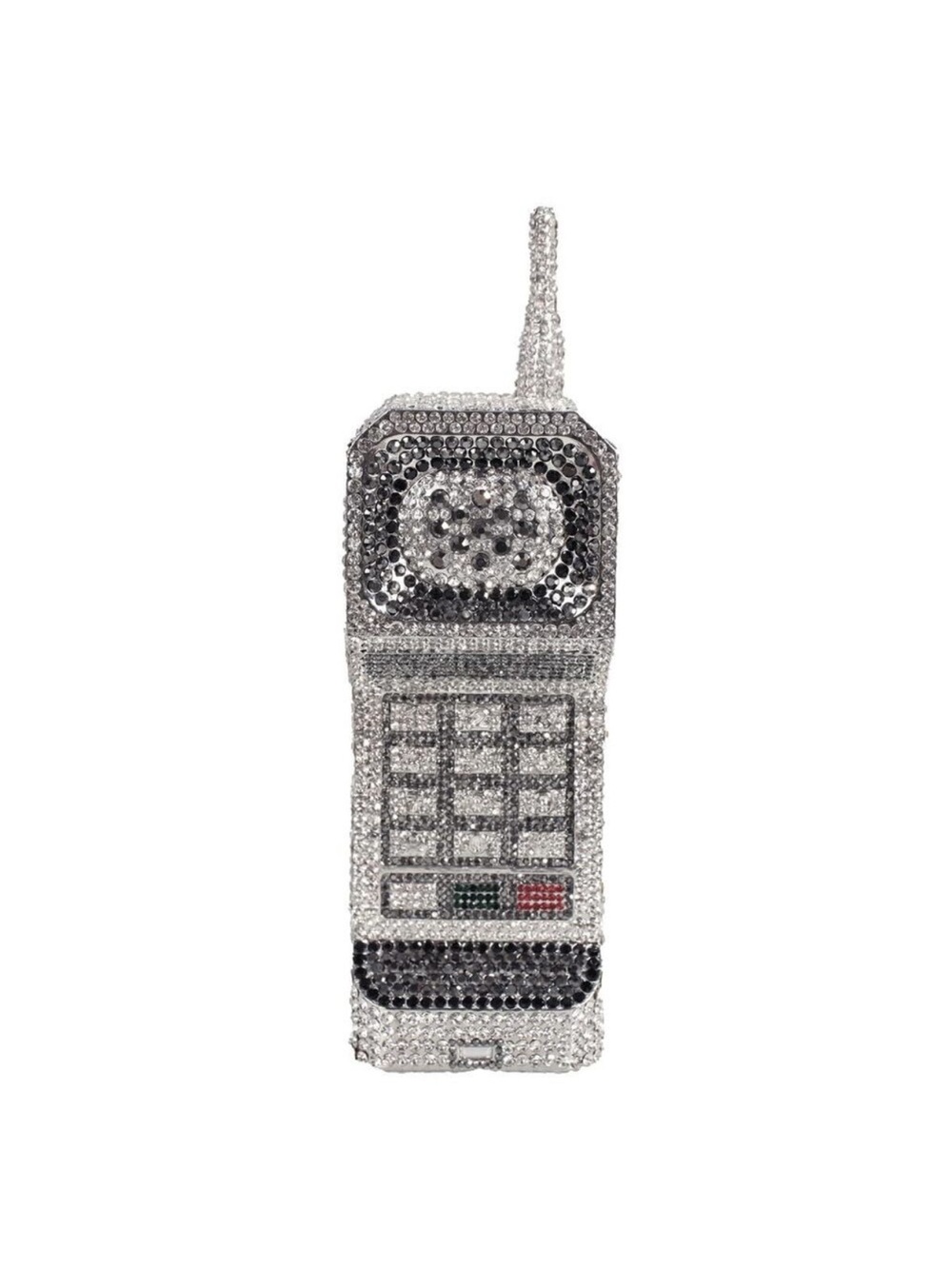 New Funny Cellphone Shape Rhinestone Clutch Purse Cute Crystal Handbag